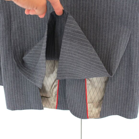 Cartier Collection Botany 500 Blue Wool Pinstripe 2 Button Sport Coat 38 Blazer - Picture 5 of 8